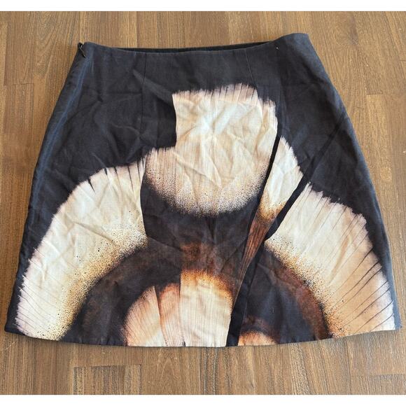 COS X Stephen Doherty Floral Print Linen Blend Skirt Size 4 NWT - Picture 3 of 9